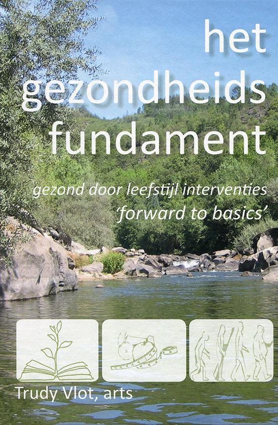 Poster van het boek: het gezondheidsfundament, geschreven door Trudy Vlot